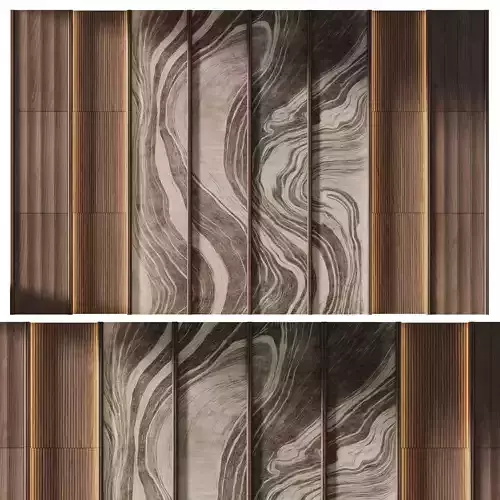 Decorative V63 Wall Panels 3D model