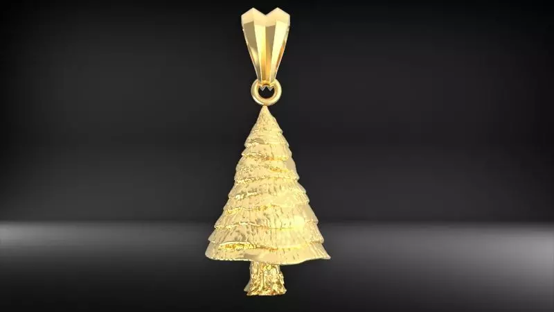 Pine Tree Pendant 3D print model