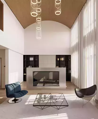 living room dining room interior scenes 44