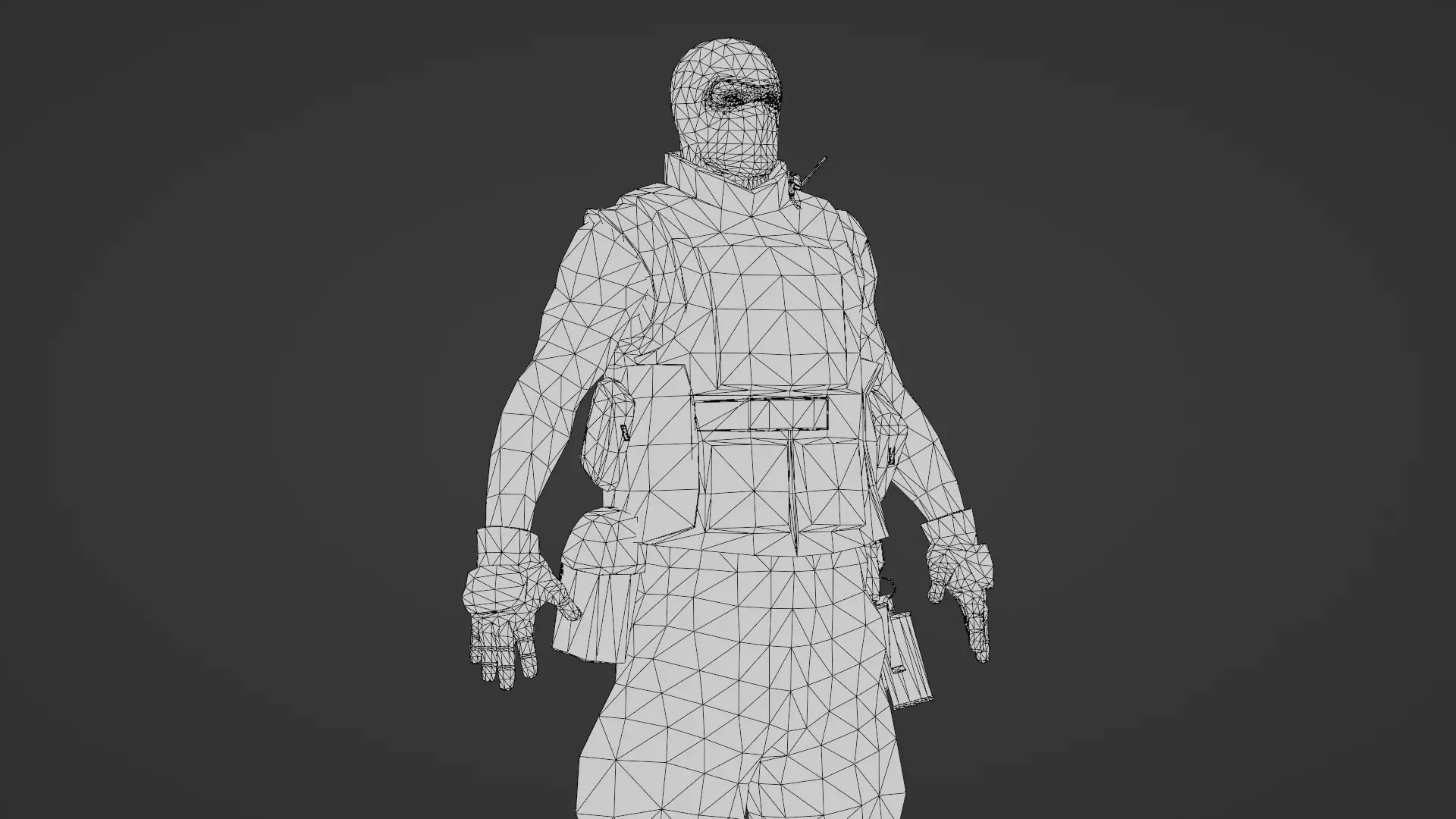 Modern US Soldier Realistic Military 3D Model Low-poly 3D model_34