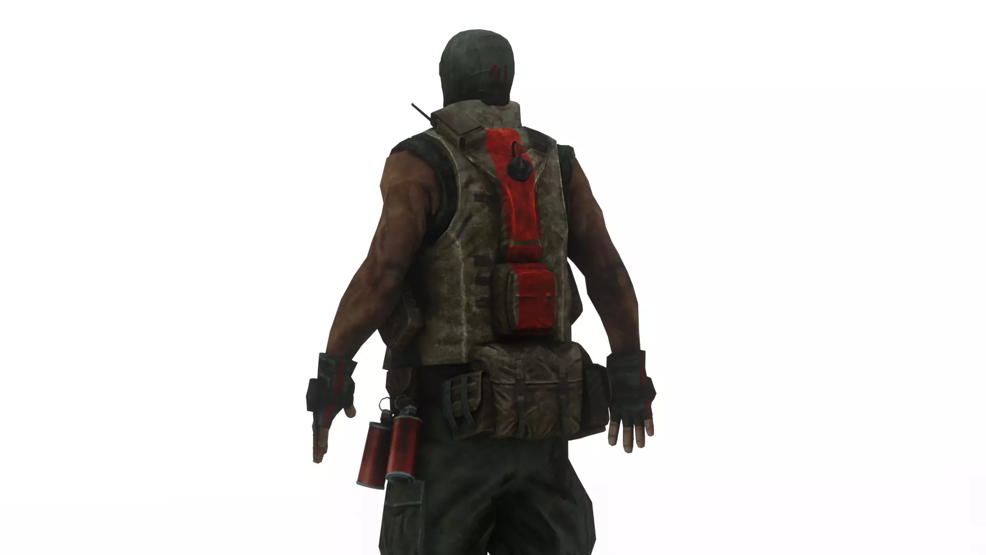 Modern US Soldier Realistic Military 3D Model Low-poly 3D model_2