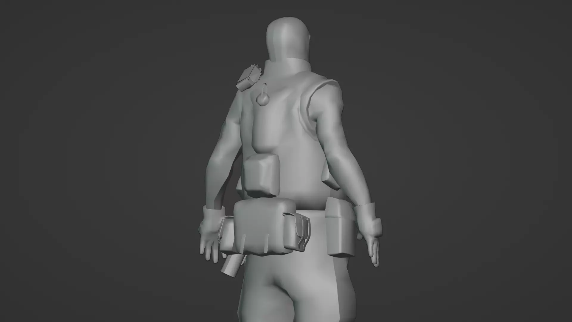 Modern US Soldier Realistic Military 3D Model Low-poly 3D model_15