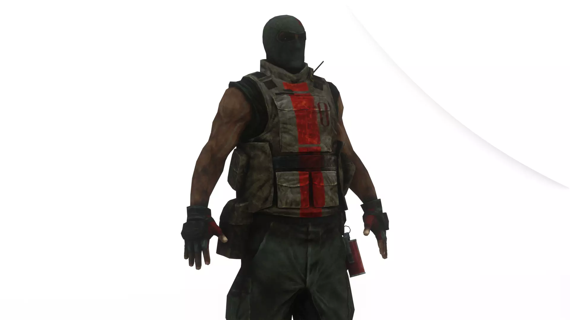 Modern US Soldier Realistic Military 3D Model Low-poly 3D model_0