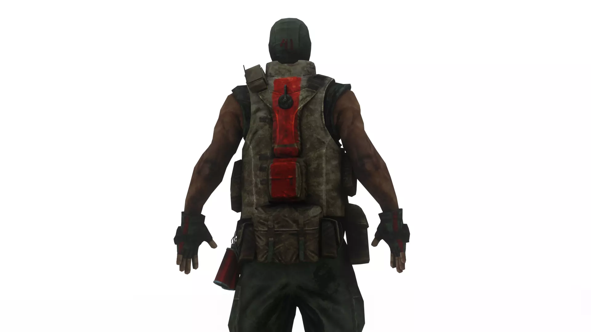 Modern US Soldier Realistic Military 3D Model Low-poly 3D model_3