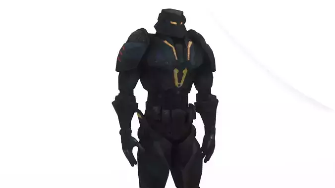 Robotic Soldier Beta  Elite Assault Android 3D Model