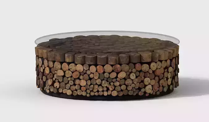 Modern Coffee Table Low-poly 3D model