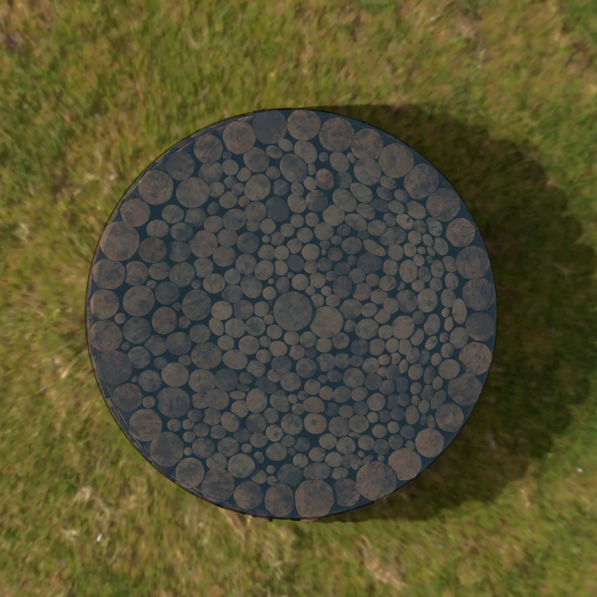 Modern Coffee Table Low-poly 3D model_6