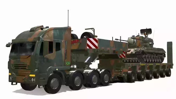 IVECO TRAKKER 500 8x8 Low-poly 3D model