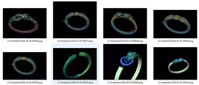 Fantasy Bracelet 3D Model Collection