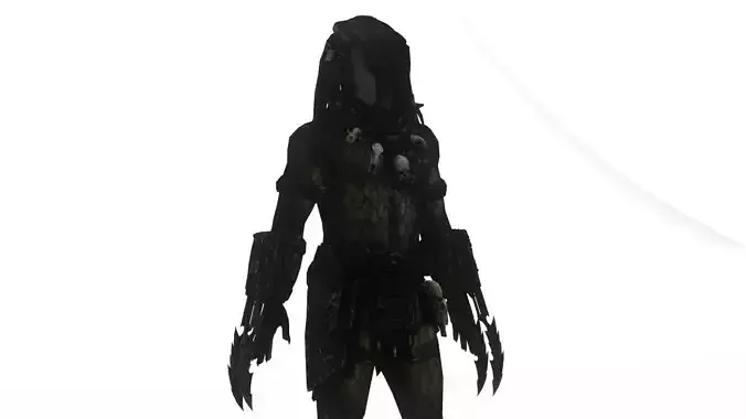 Predator Spartan Armored Sci Fi Warrior 3D Model Low-poly 3D model