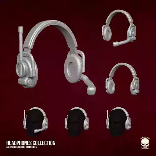 Headphones Collection STL for action figures