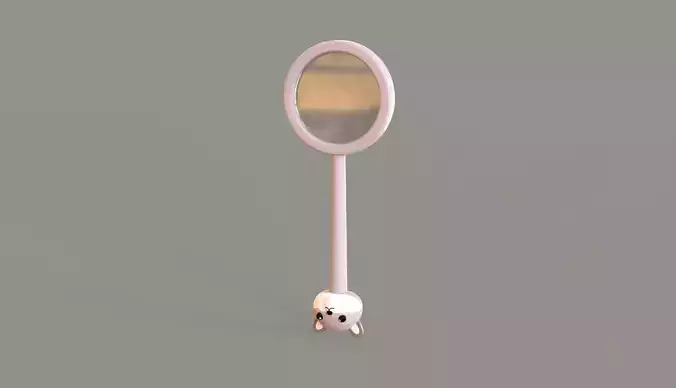 Wolf Magnifying Glass Low-poly 3D model