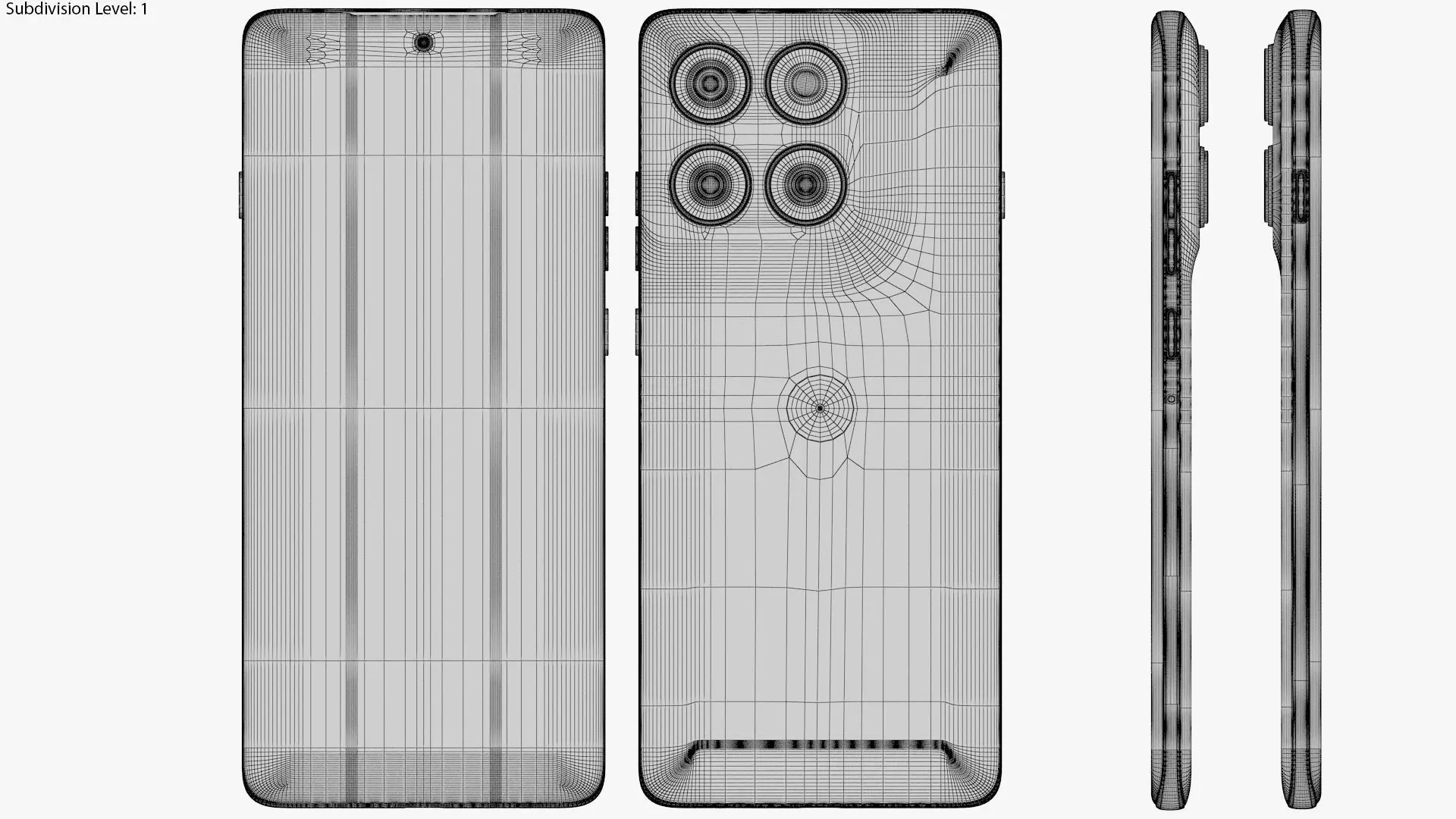 Motorola Edge 60 Pro Dazzling Blue 3D model_17