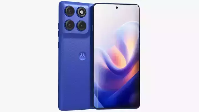 Motorola Edge 60 Pro Dazzling Blue 3D model