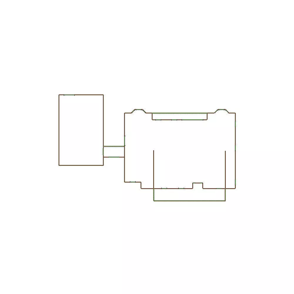 Simple Exterior Sketch by Aerial - 31-40 SQ - Xactimate 3D model_7