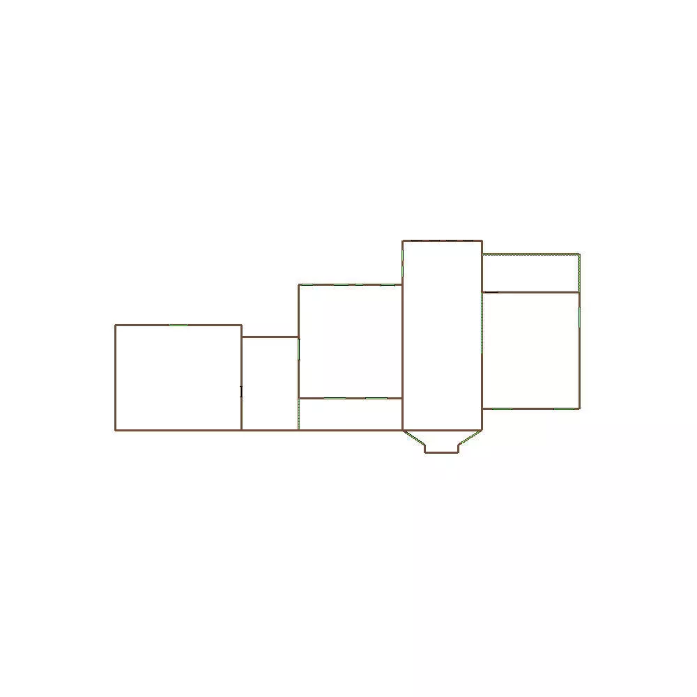 Simple Exterior Sketch by Aerial - 31-40 SQ - Xactimate 3D model_1