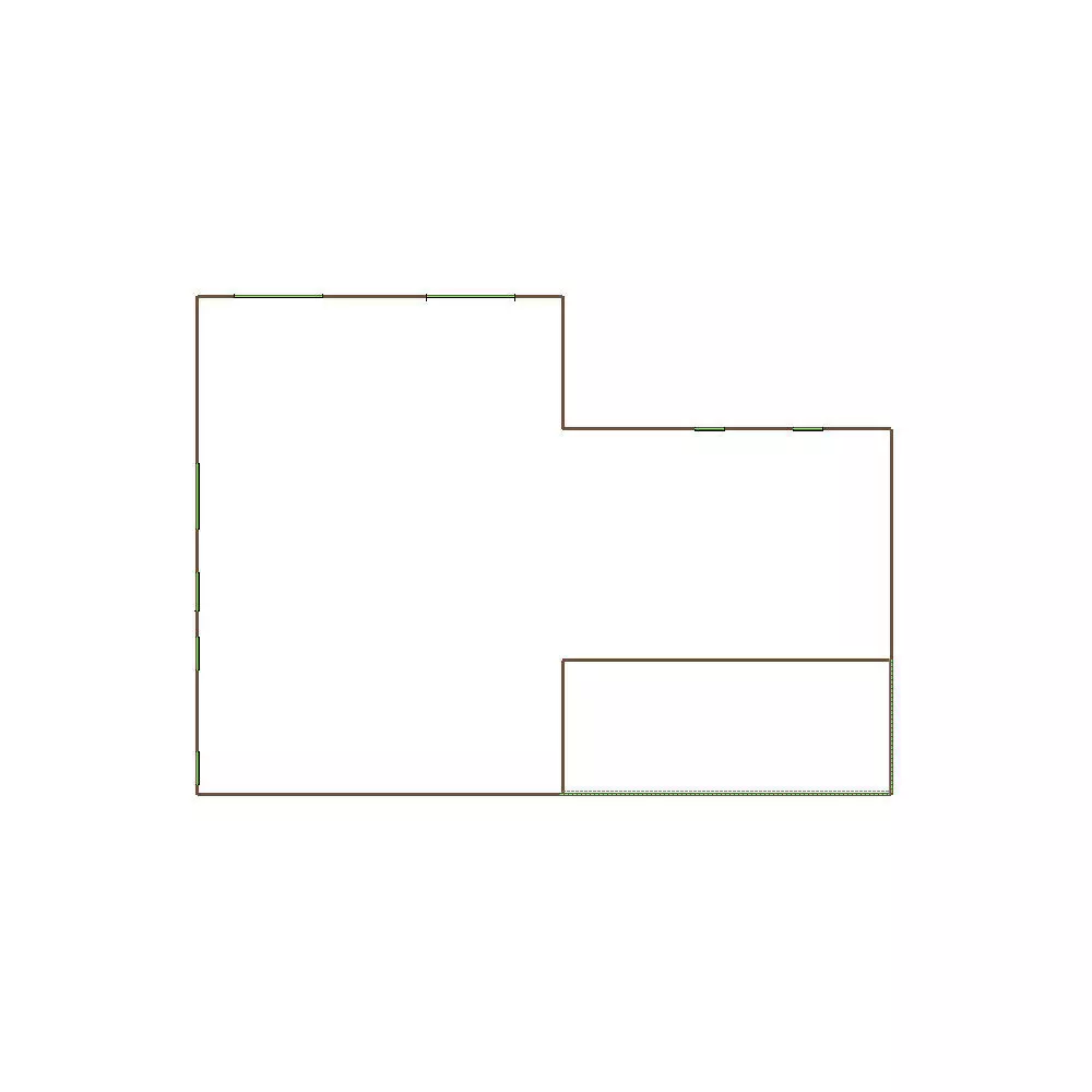 Simple Exterior Sketch by Aerial - 31-40 SQ - Xactimate 3D model_10