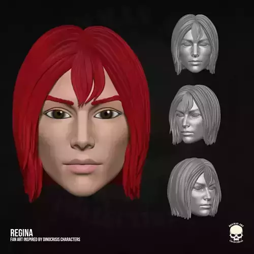 Regina Dino Crisis Fan Art STL for Action figures 3D print model