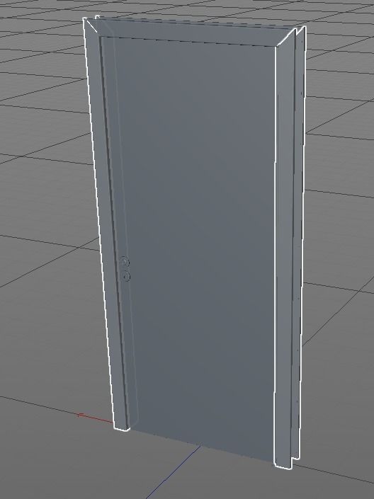 Door Free 3D model_0