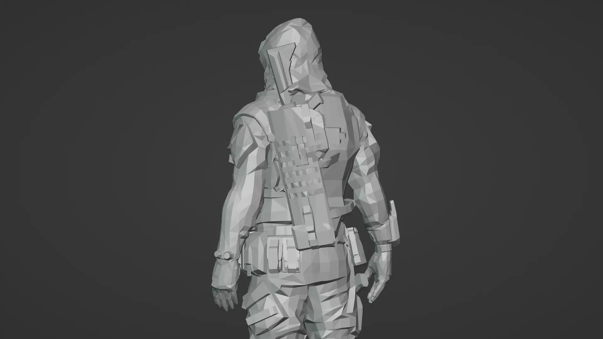 Arctic Soldier  Winter Military Character 3D Model Low-poly 3D model_13