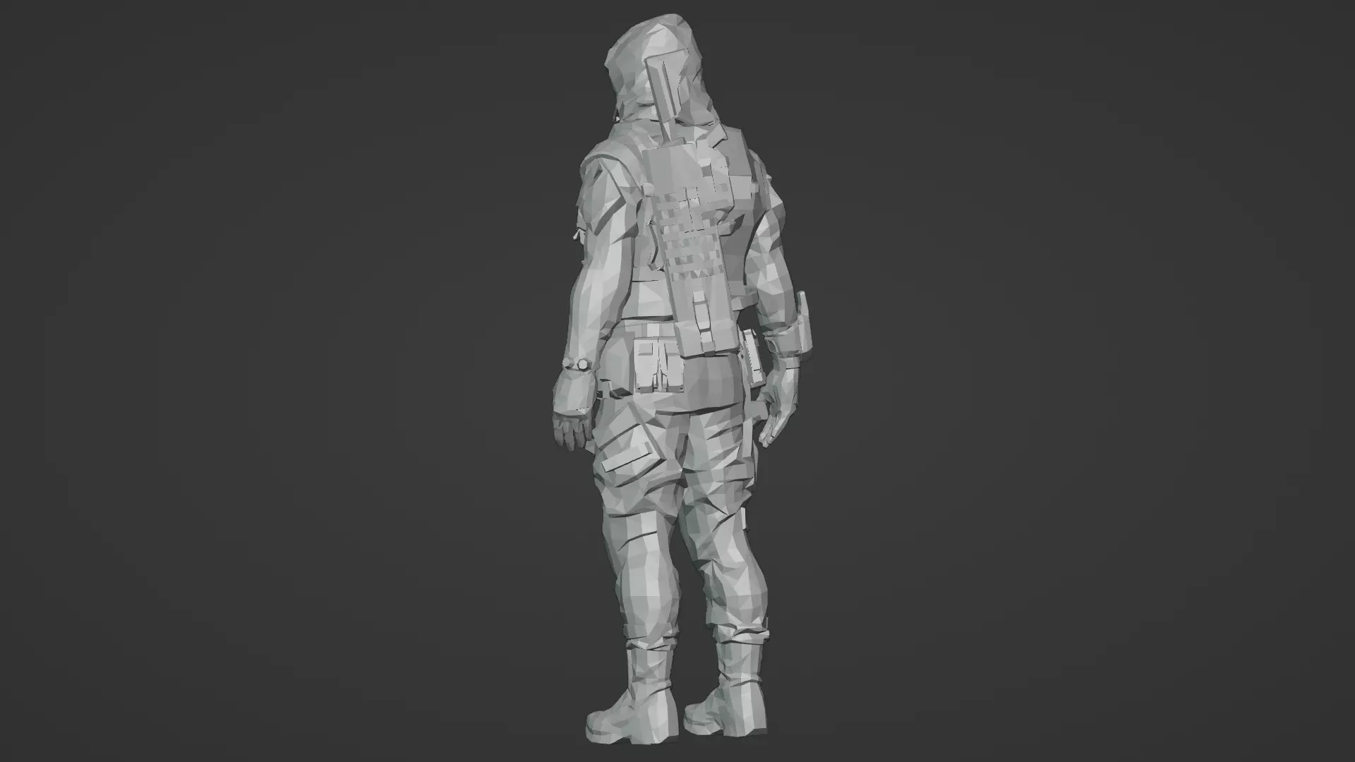 Arctic Soldier  Winter Military Character 3D Model Low-poly 3D model_18