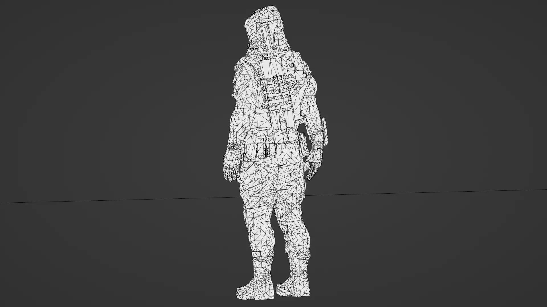 Arctic Soldier  Winter Military Character 3D Model Low-poly 3D model_30