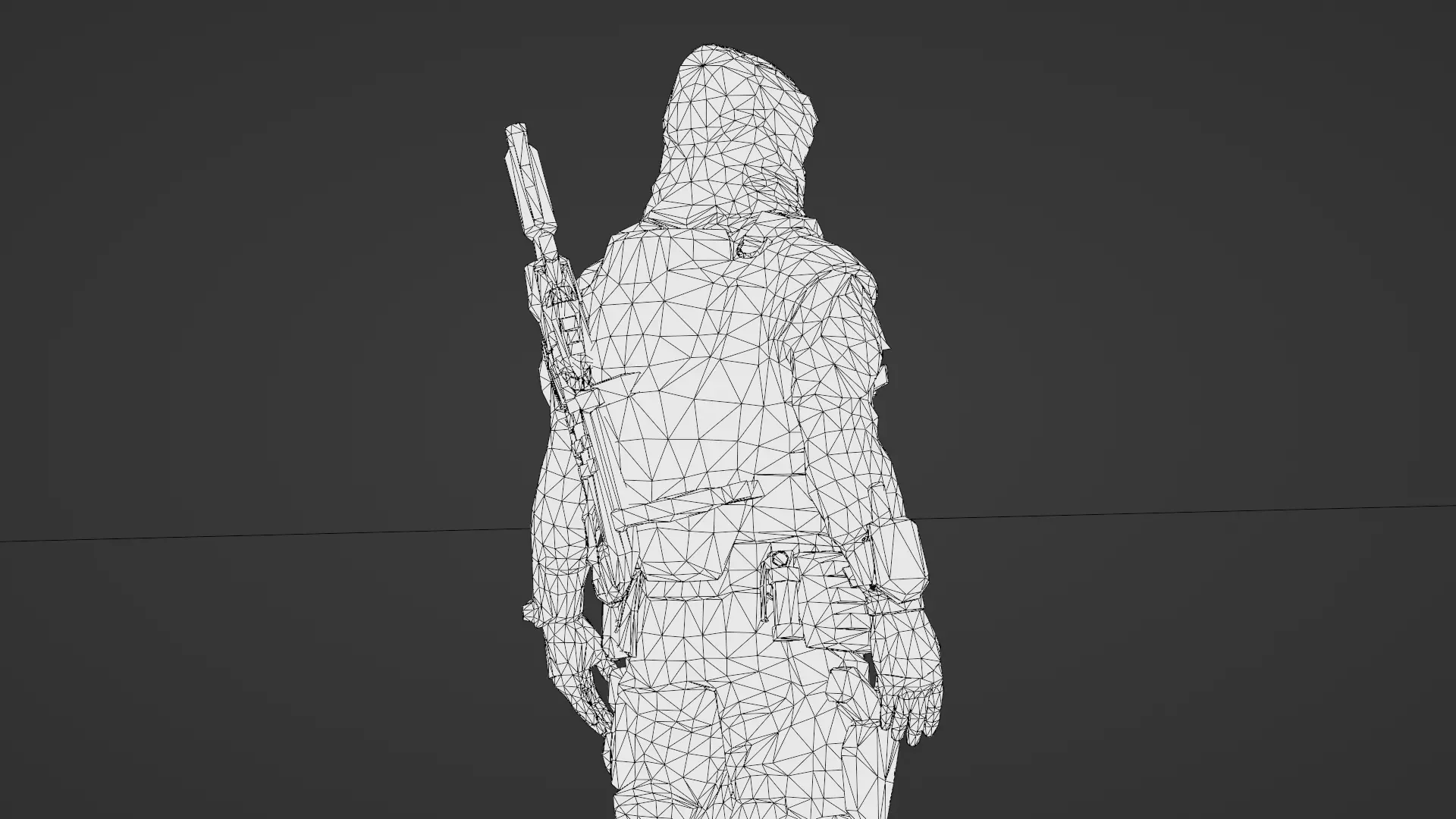 Arctic Soldier  Winter Military Character 3D Model Low-poly 3D model_27