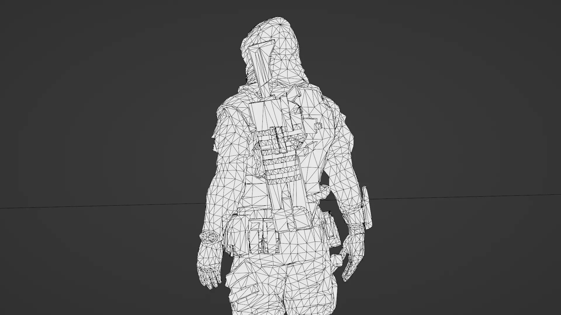 Arctic Soldier  Winter Military Character 3D Model Low-poly 3D model_25