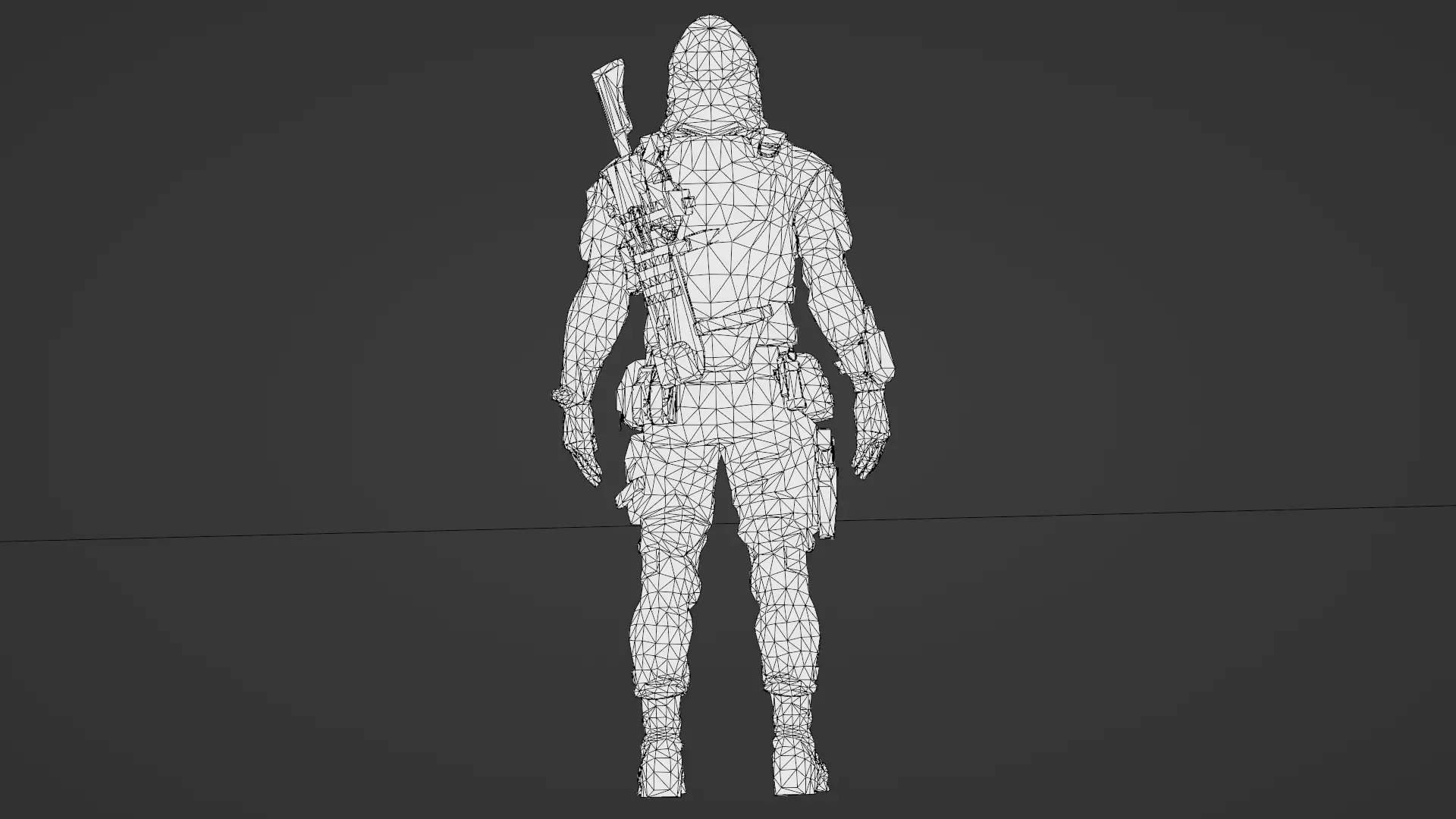 Arctic Soldier  Winter Military Character 3D Model Low-poly 3D model_31