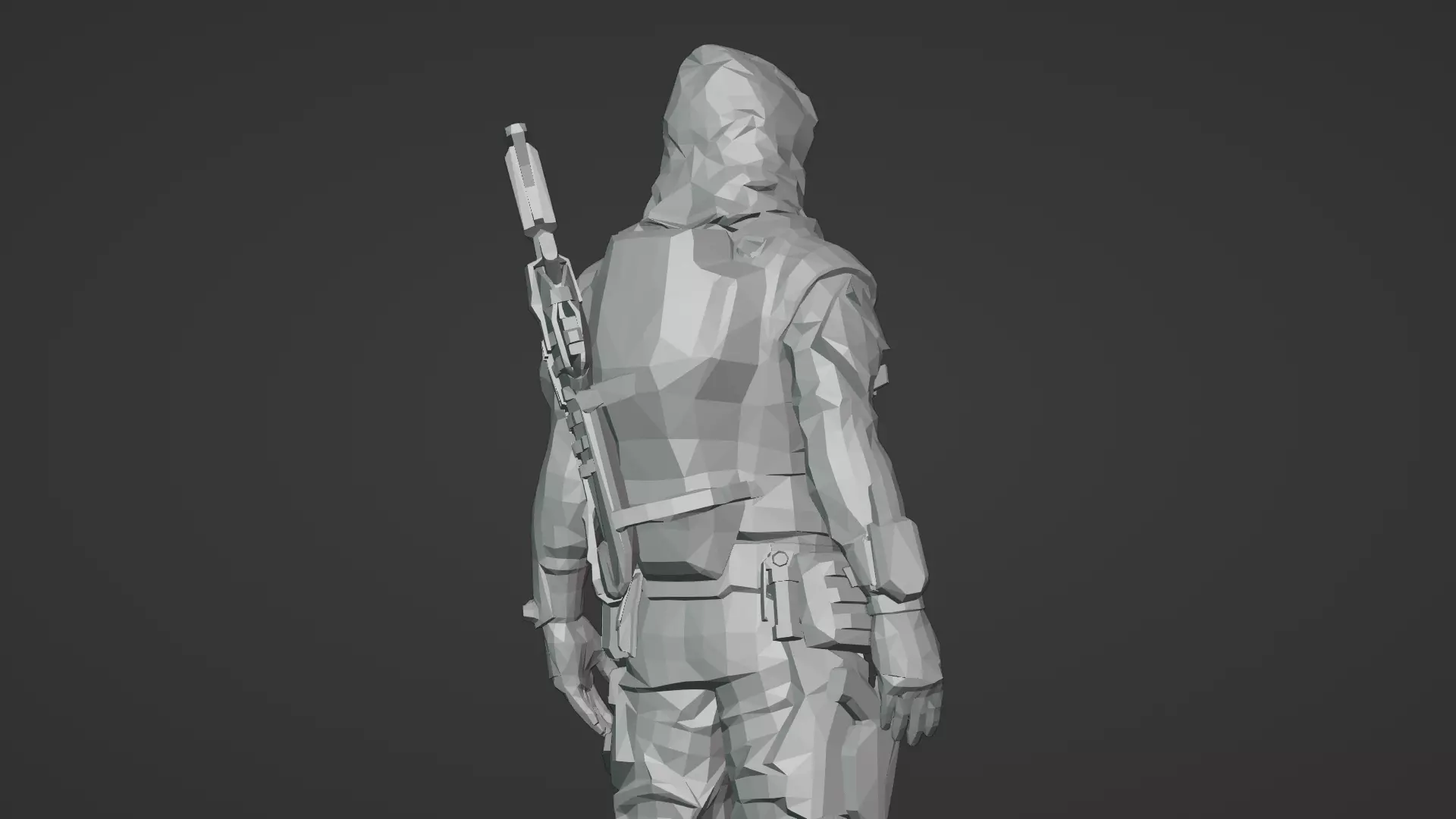 Arctic Soldier  Winter Military Character 3D Model Low-poly 3D model_15