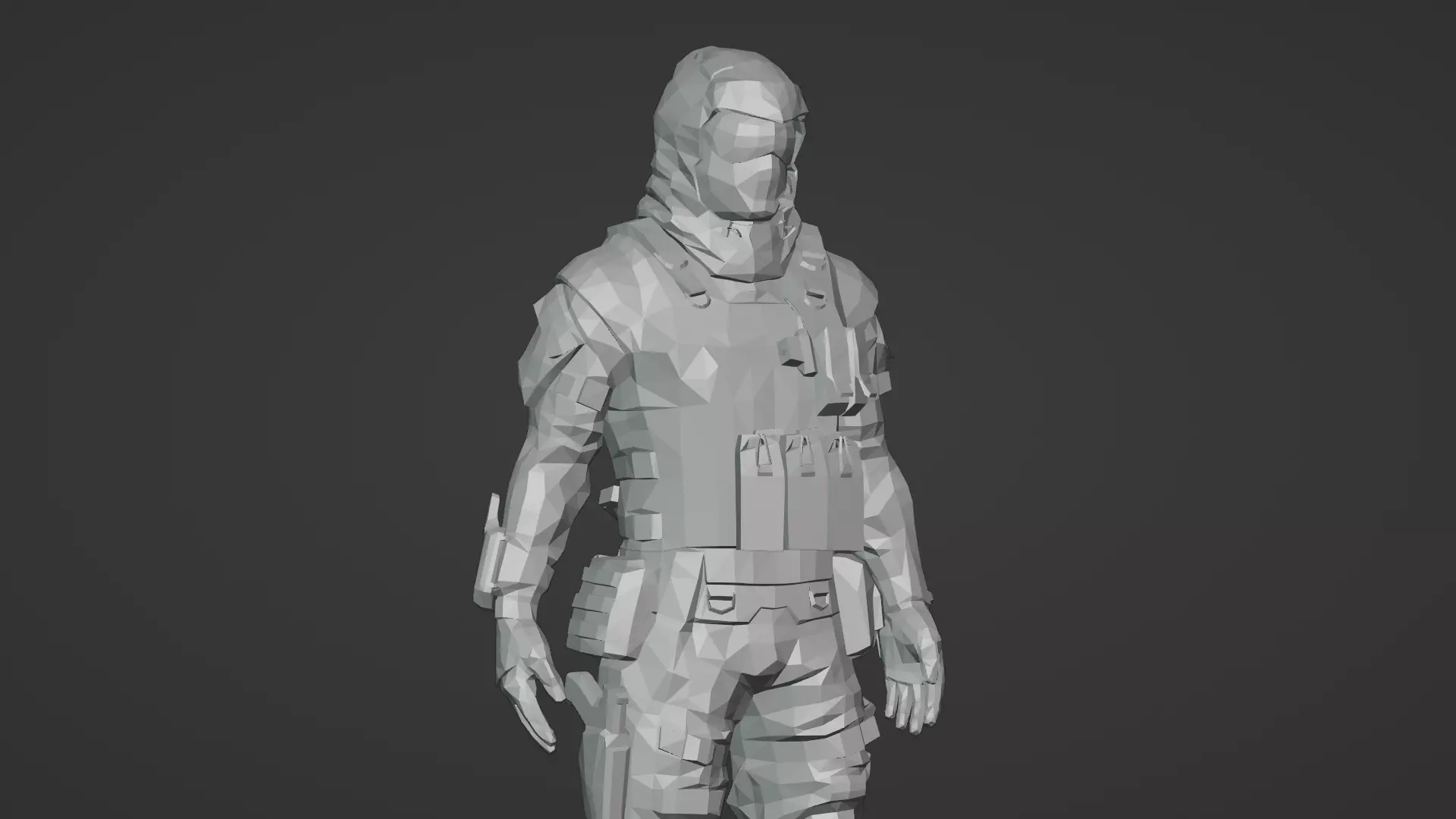 Arctic Soldier  Winter Military Character 3D Model Low-poly 3D model_22
