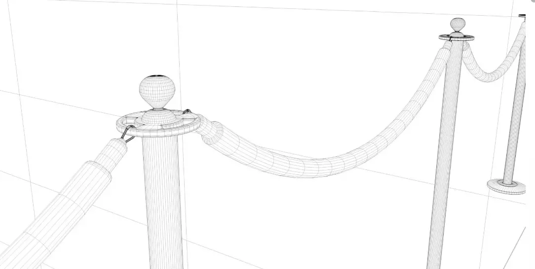 Red Carpet 3D model_9