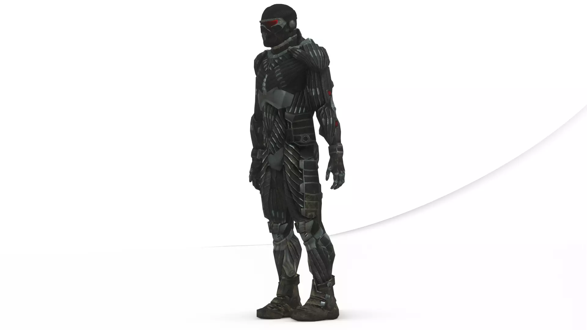 Advanced Nanosuit Soldier High-Tech Combat Armor 3D Model Low-poly 3D model_6