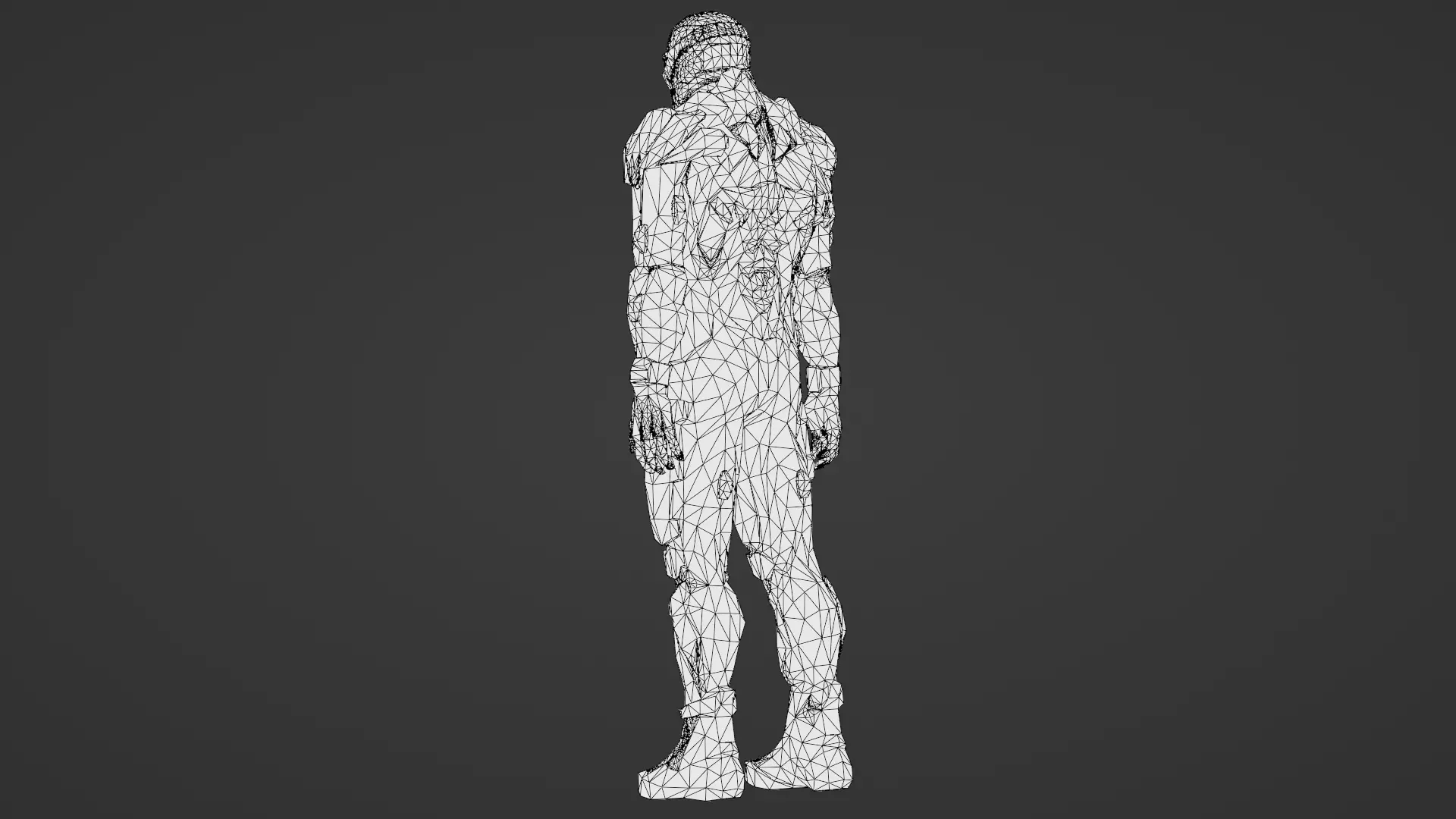 Advanced Nanosuit Soldier High-Tech Combat Armor 3D Model Low-poly 3D model_30