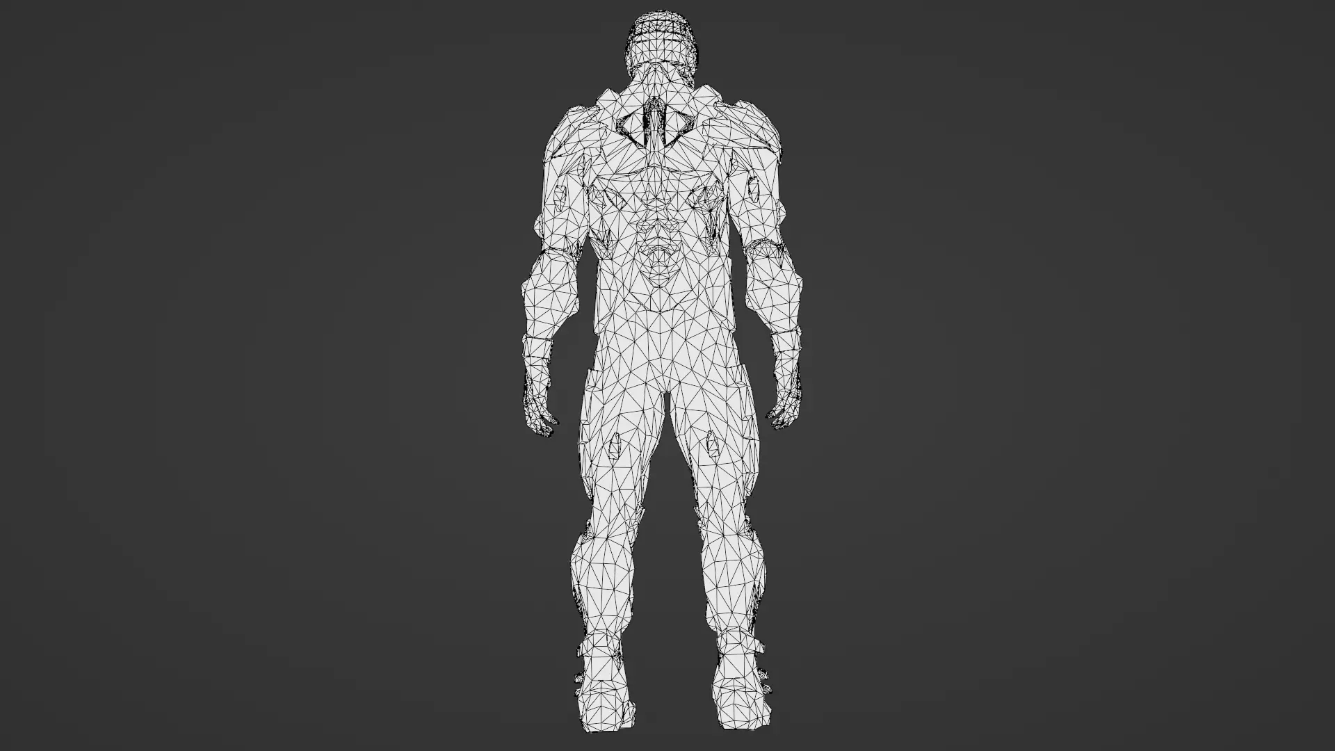 Advanced Nanosuit Soldier High-Tech Combat Armor 3D Model Low-poly 3D model_31