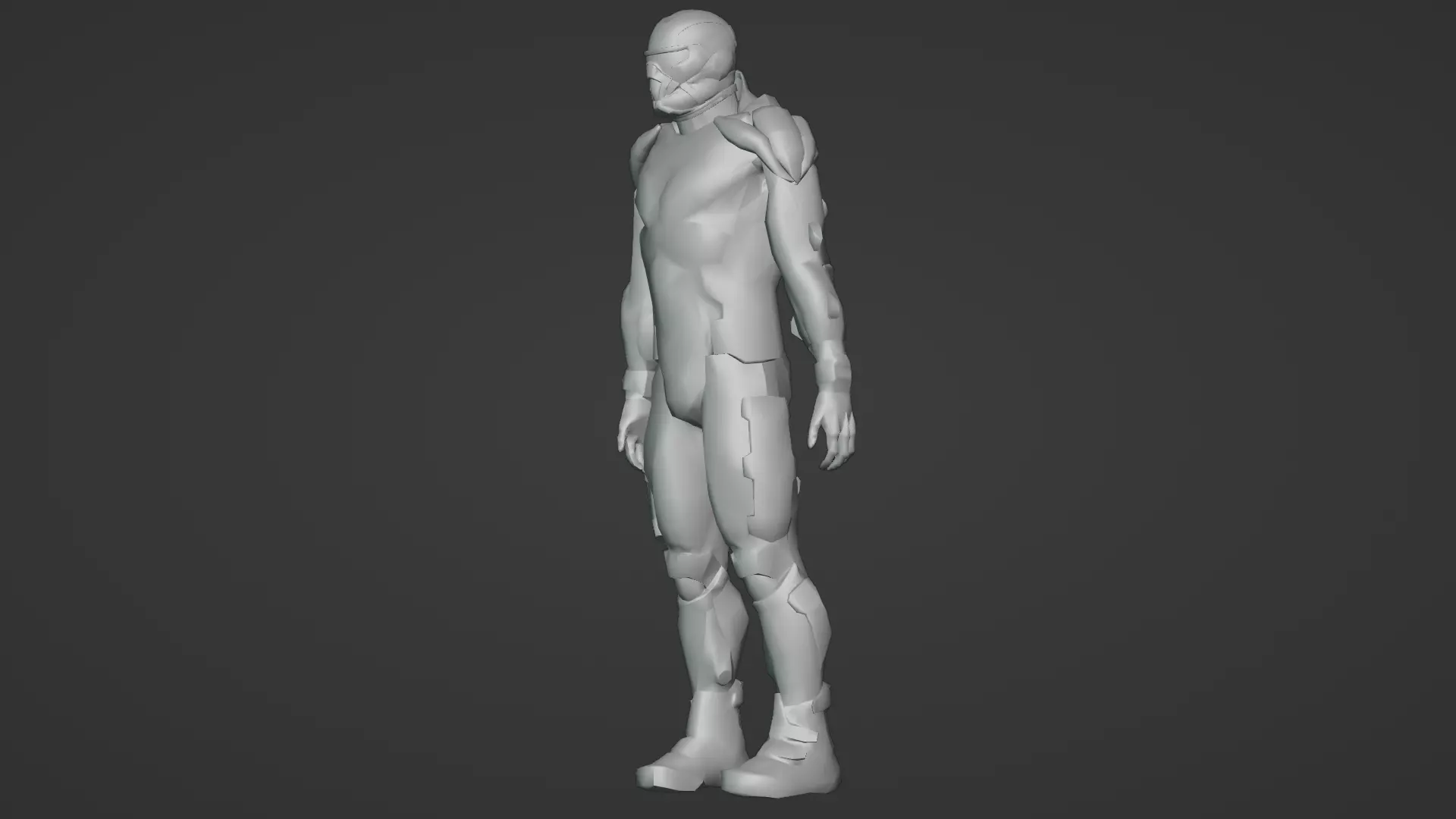 Advanced Nanosuit Soldier High-Tech Combat Armor 3D Model Low-poly 3D model_17