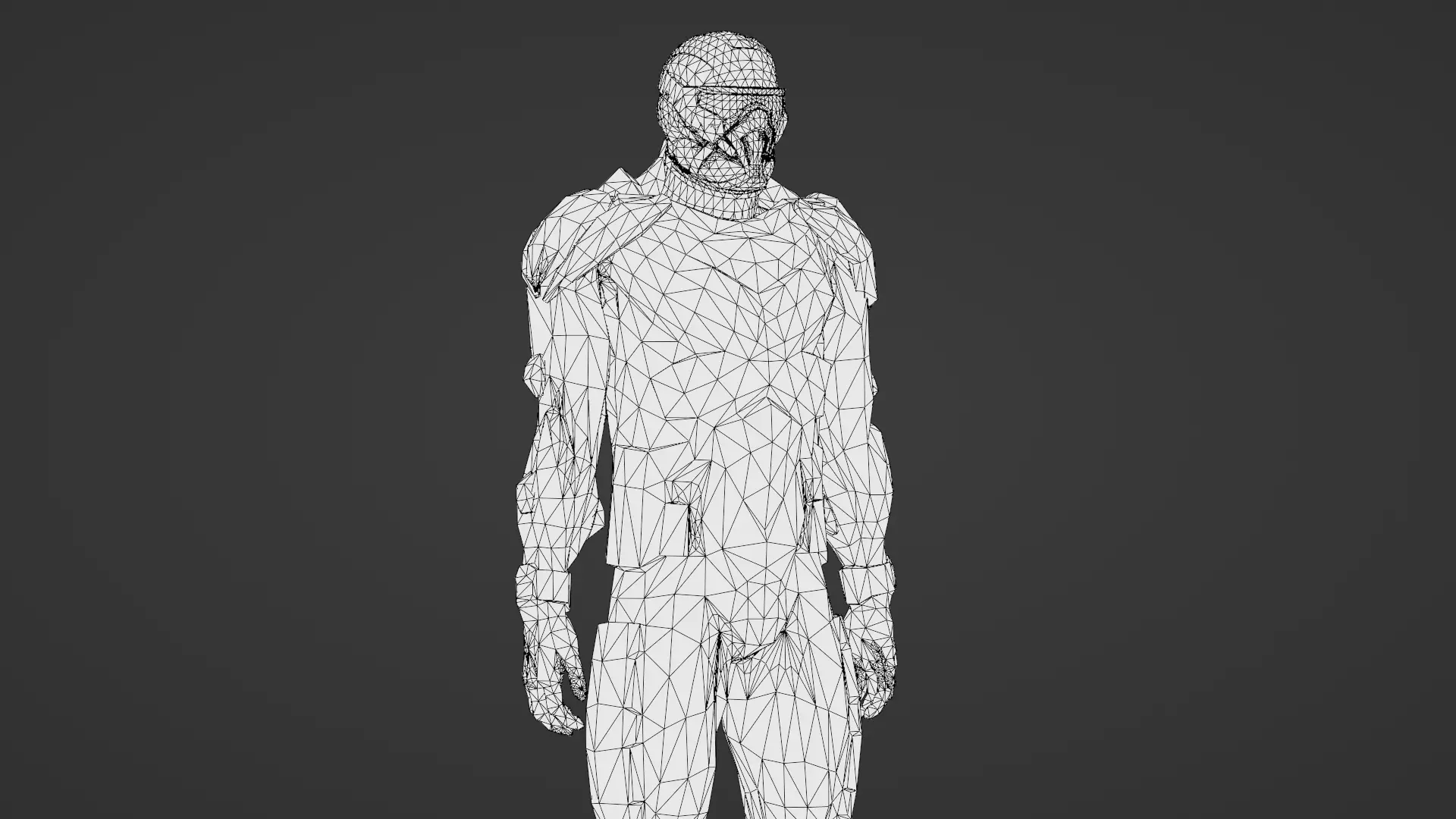Advanced Nanosuit Soldier High-Tech Combat Armor 3D Model Low-poly 3D model_34