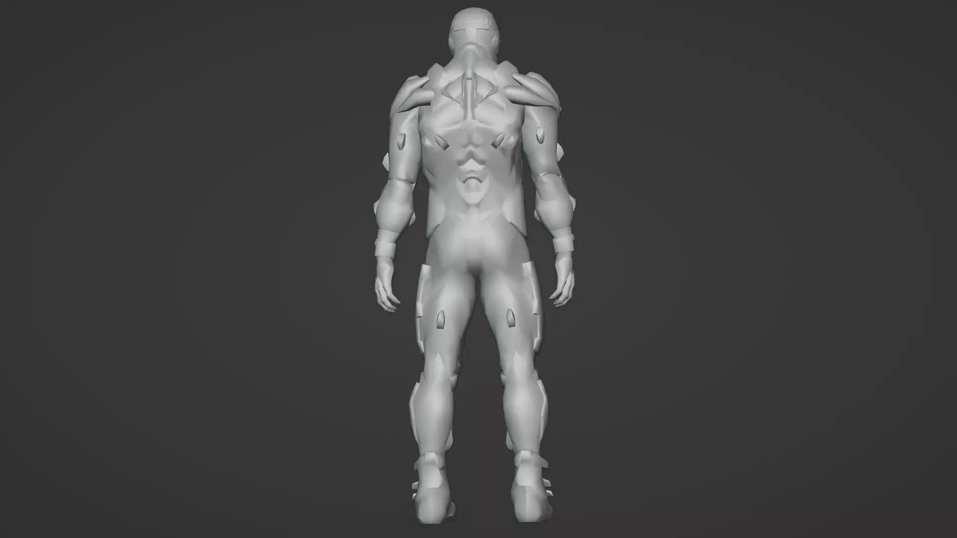Advanced Nanosuit Soldier High-Tech Combat Armor 3D Model Low-poly 3D model_19