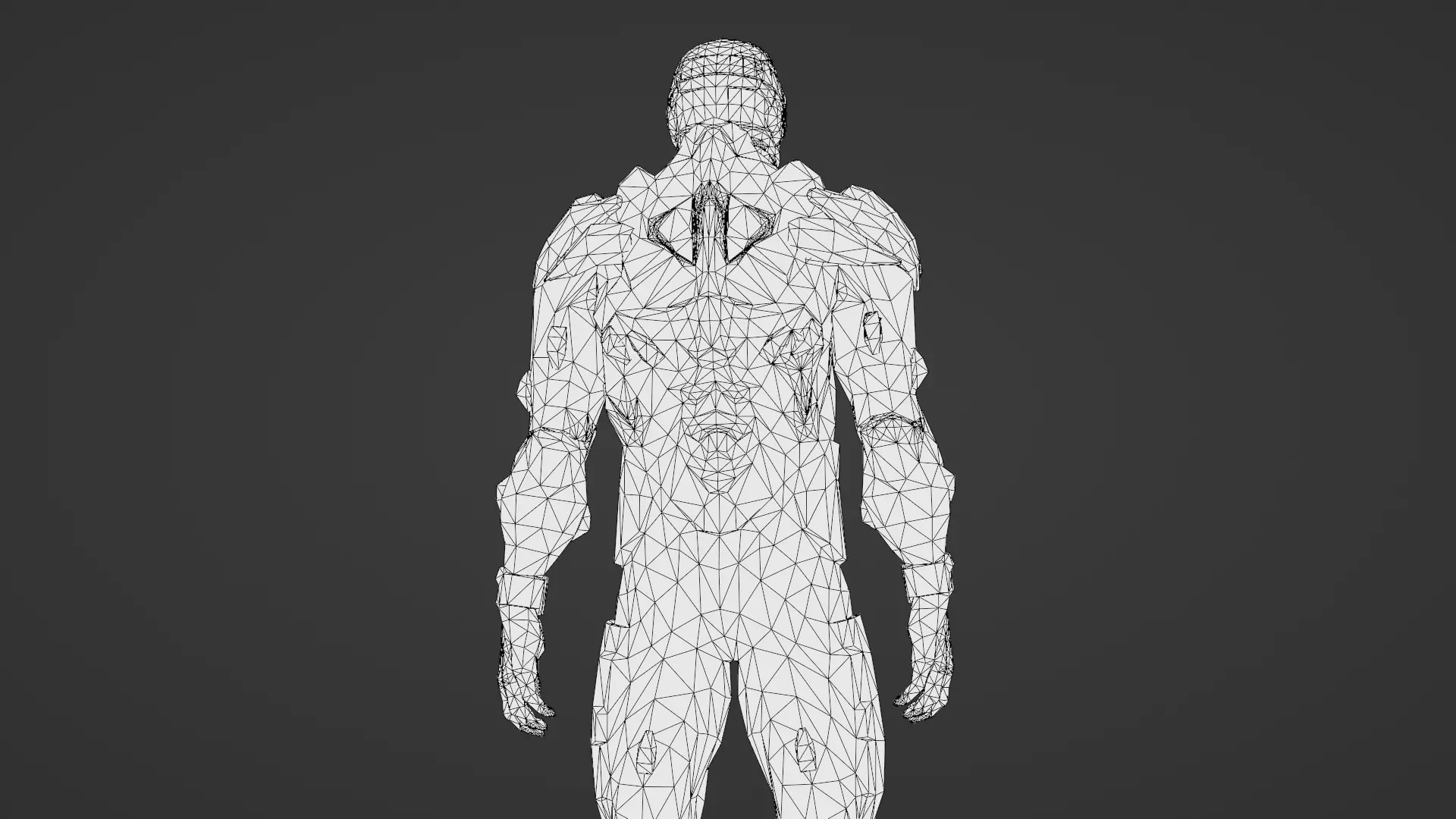 Advanced Nanosuit Soldier High-Tech Combat Armor 3D Model Low-poly 3D model_26