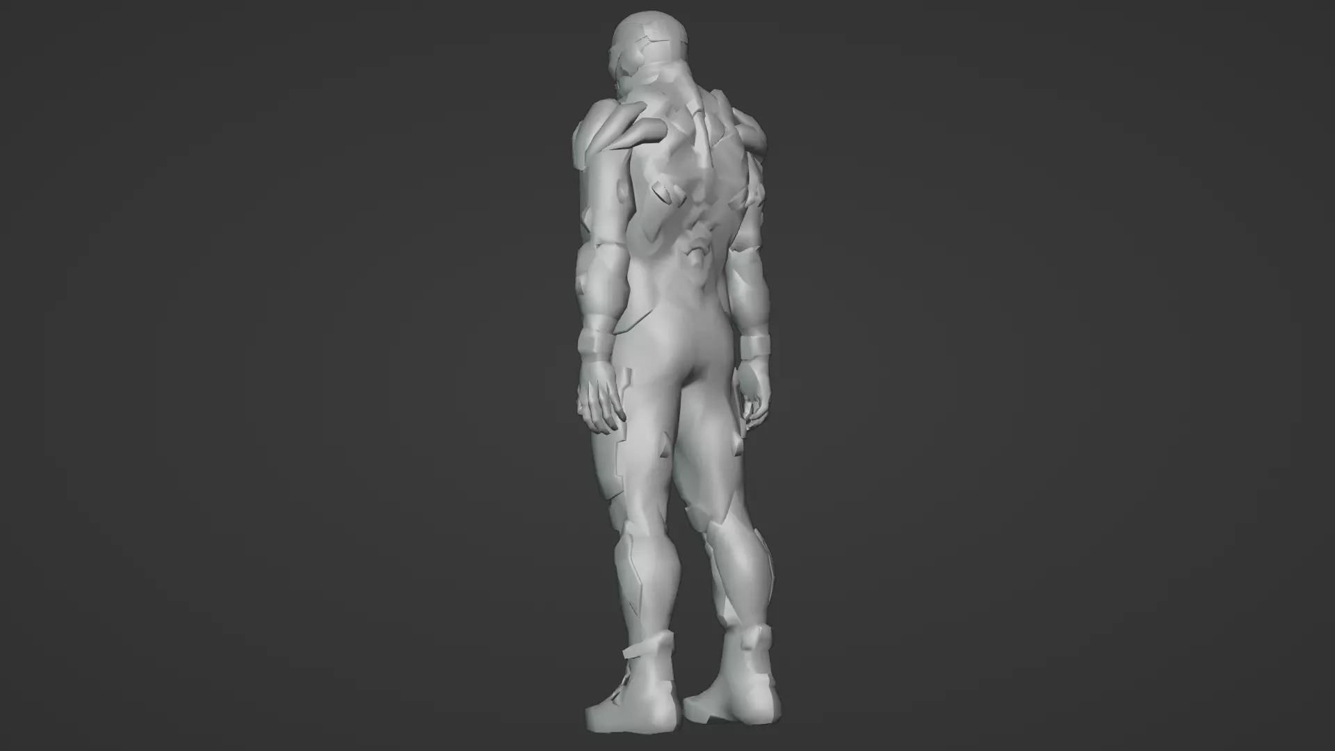 Advanced Nanosuit Soldier High-Tech Combat Armor 3D Model Low-poly 3D model_18
