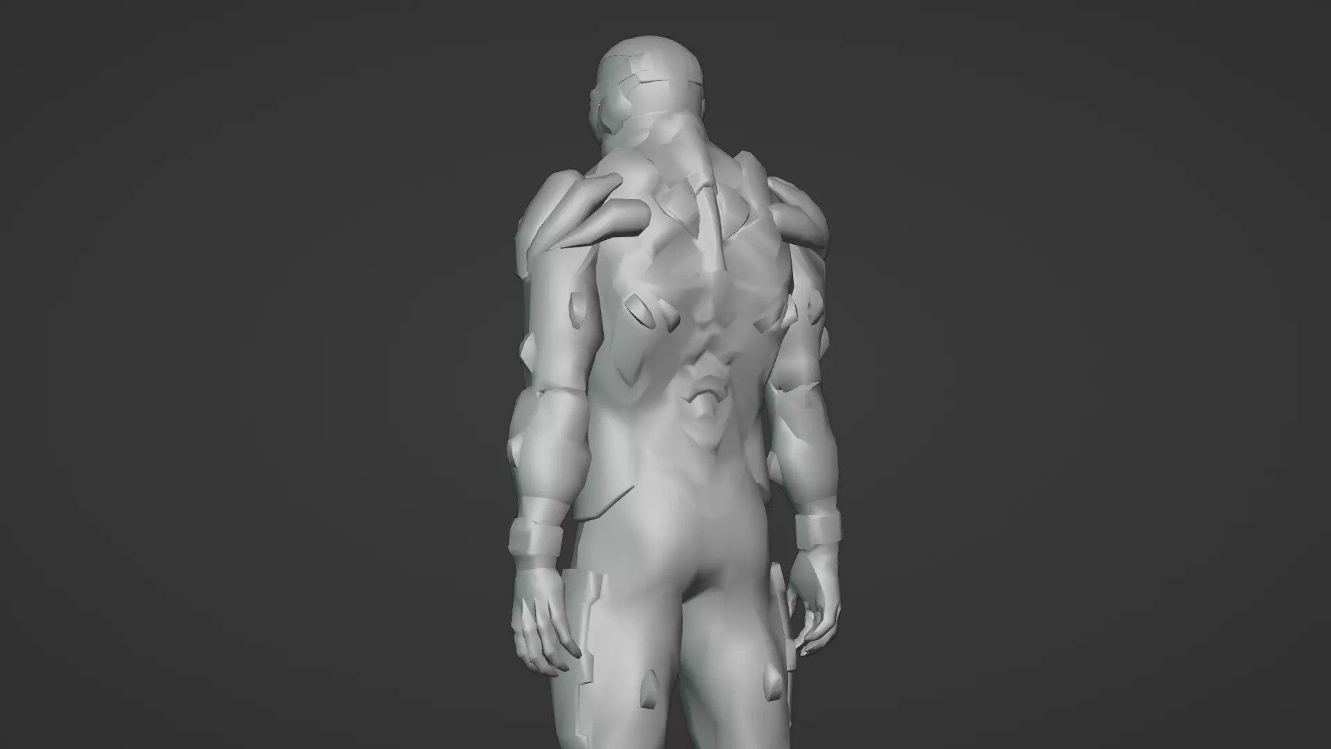 Advanced Nanosuit Soldier High-Tech Combat Armor 3D Model Low-poly 3D model_13