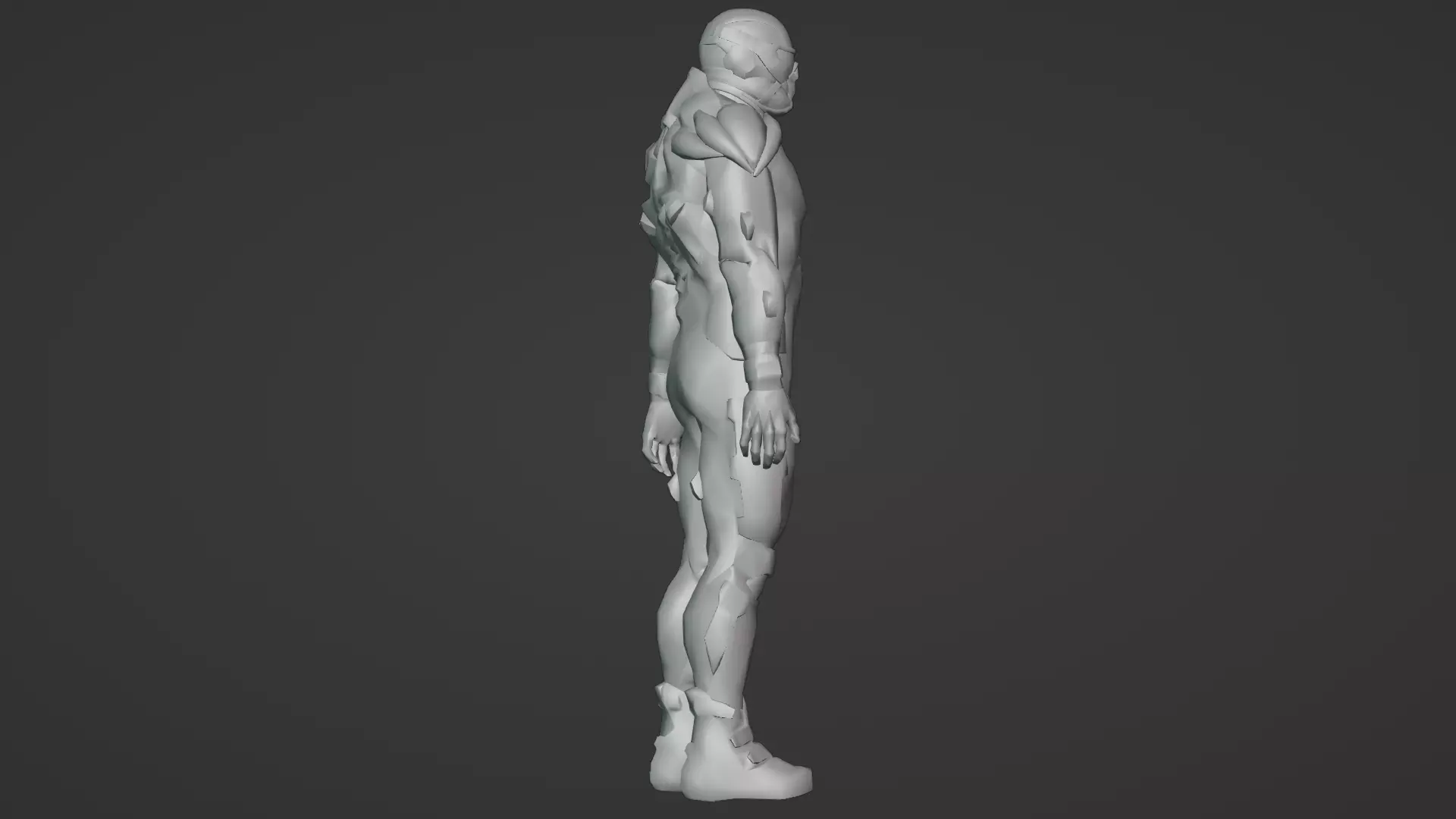 Advanced Nanosuit Soldier High-Tech Combat Armor 3D Model Low-poly 3D model_20