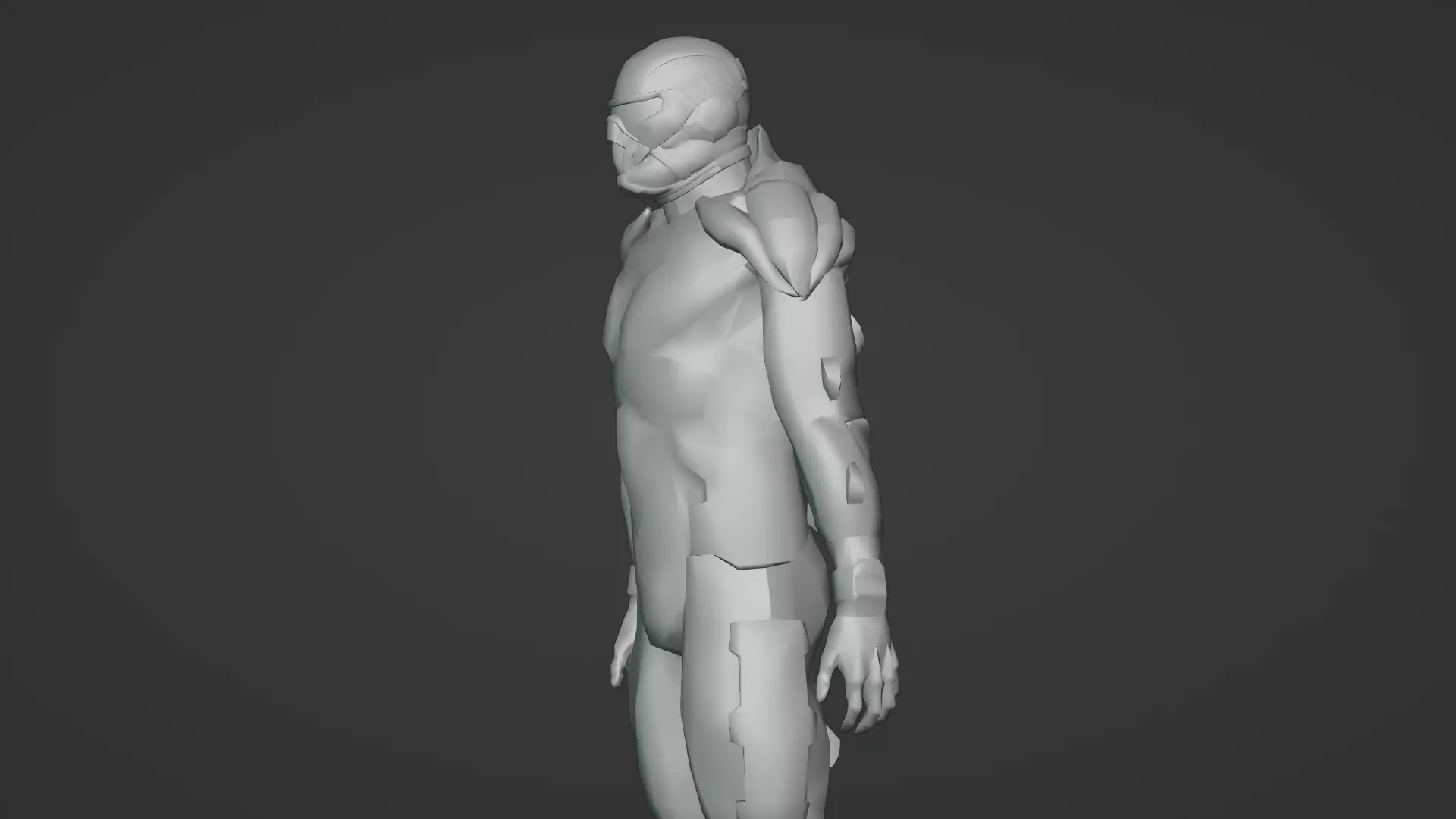 Advanced Nanosuit Soldier High-Tech Combat Armor 3D Model Low-poly 3D model_23