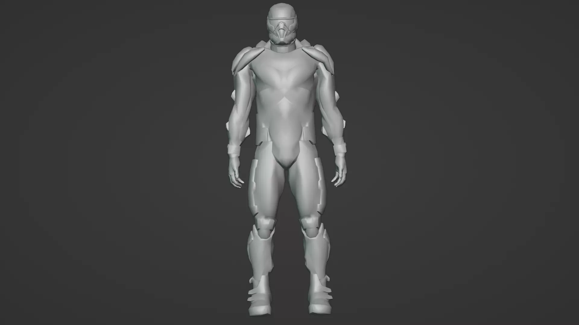 Advanced Nanosuit Soldier High-Tech Combat Armor 3D Model Low-poly 3D model_16