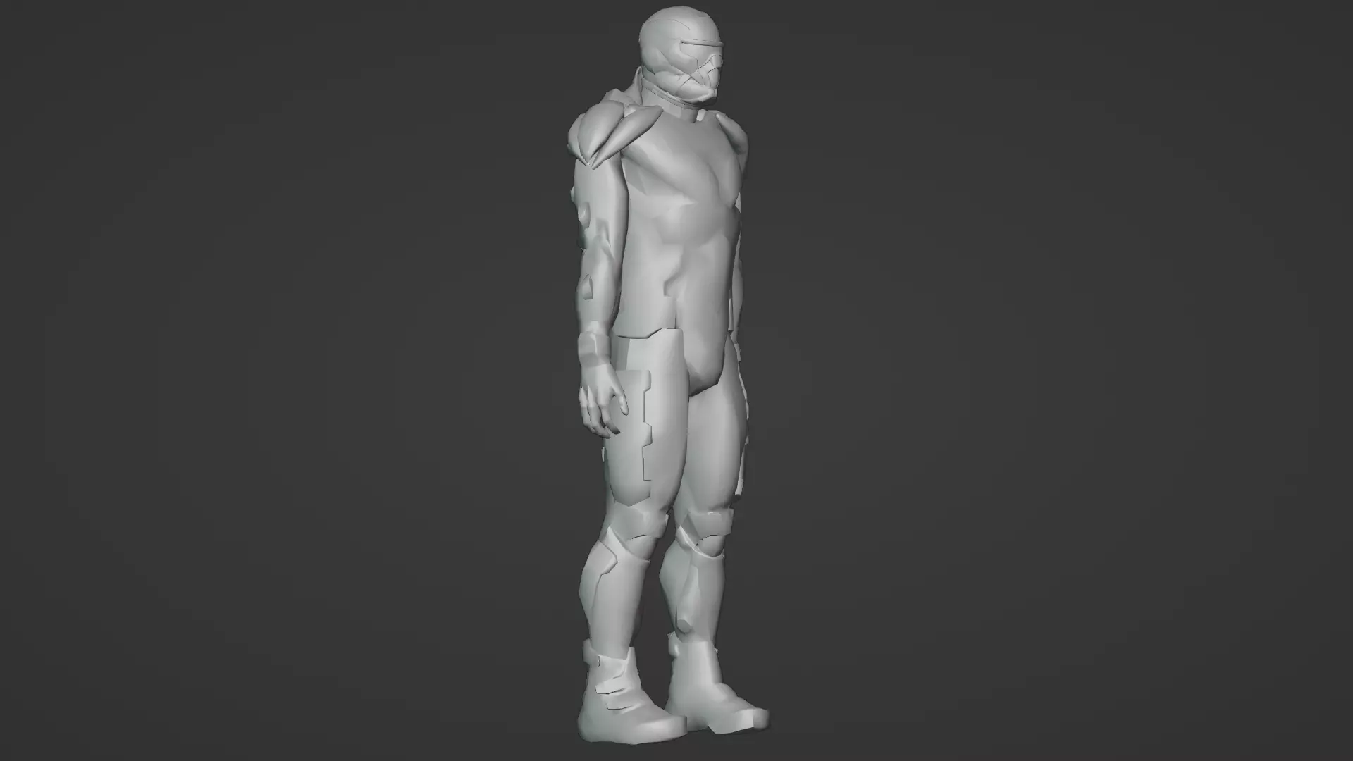 Advanced Nanosuit Soldier High-Tech Combat Armor 3D Model Low-poly 3D model_21