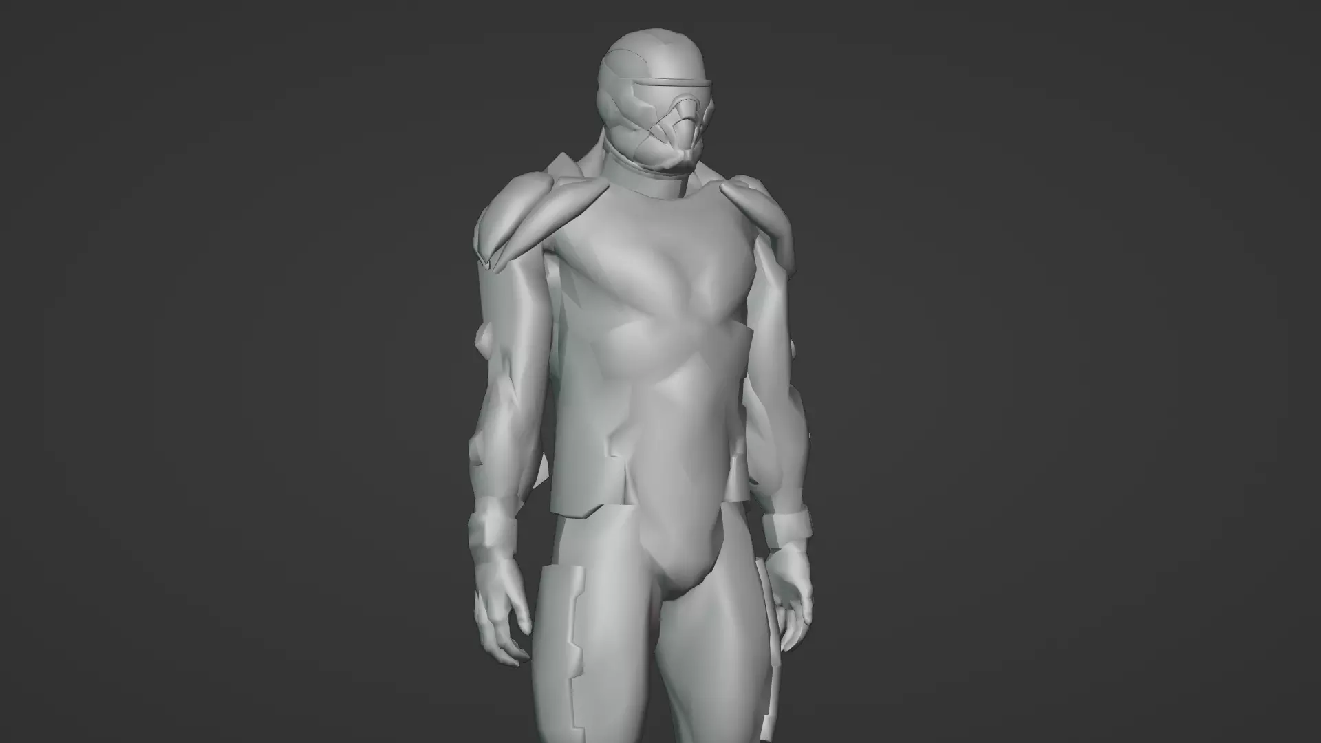 Advanced Nanosuit Soldier High-Tech Combat Armor 3D Model Low-poly 3D model_22