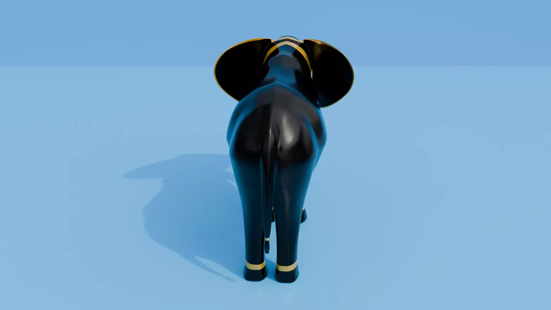 Elephant Architectural Decoration Low-poly 3D model_11