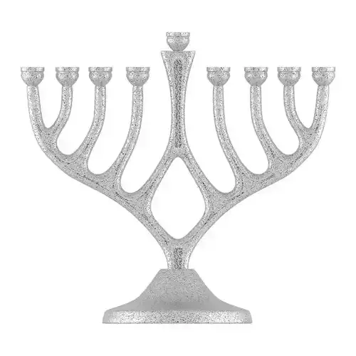 Menorah Silver 3D model