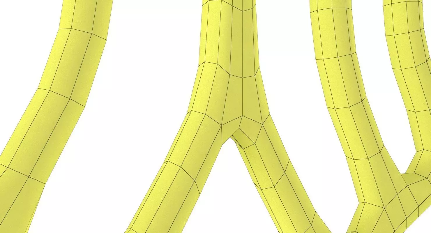 Menorah Silver 3D model_8