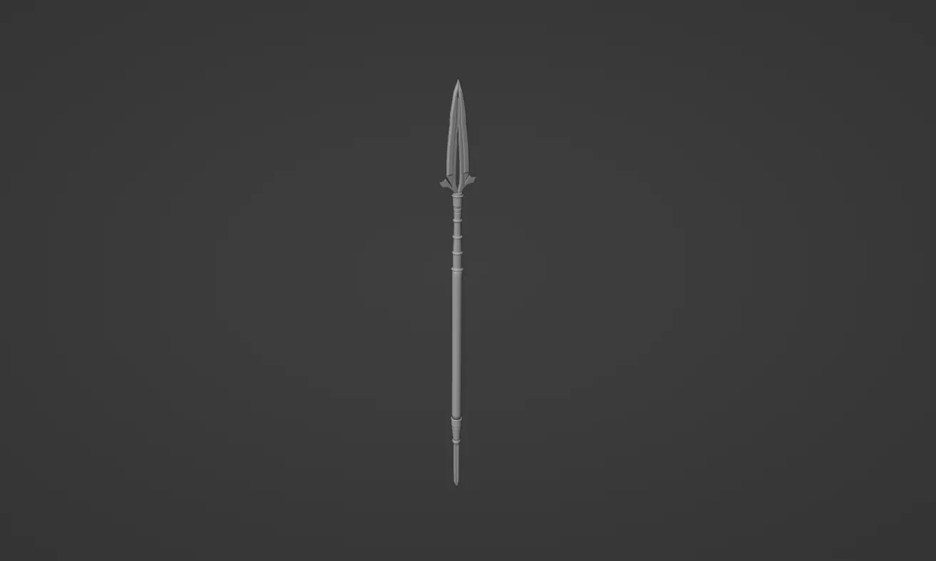 3 swords Low-poly 3D model_12
